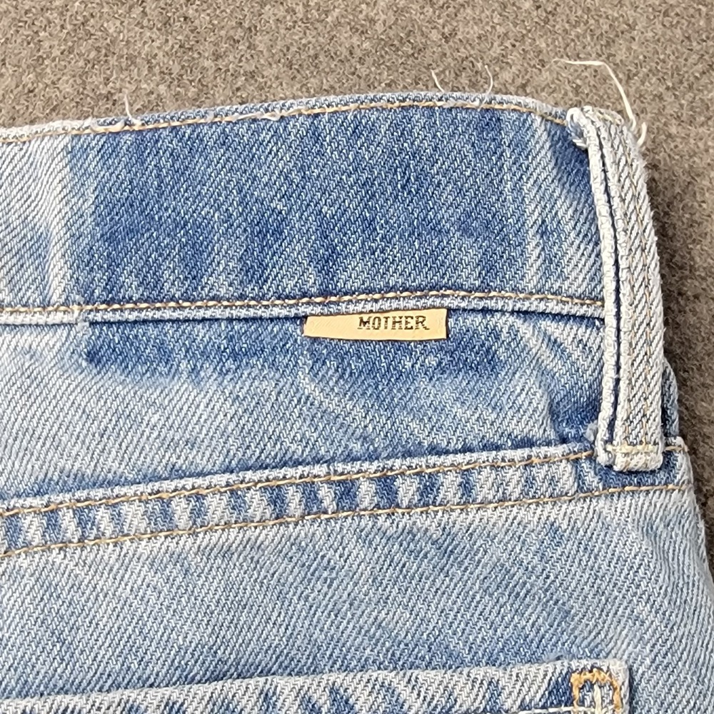 Mother The Rambler Ankle Jeans Women's 28 Bucket List Light Wash Button Fly USA - Picture 11 of 13